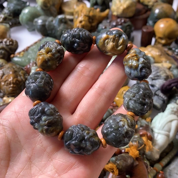 岫岩河磨玉（透闪石质玉）未镶嵌笔搁