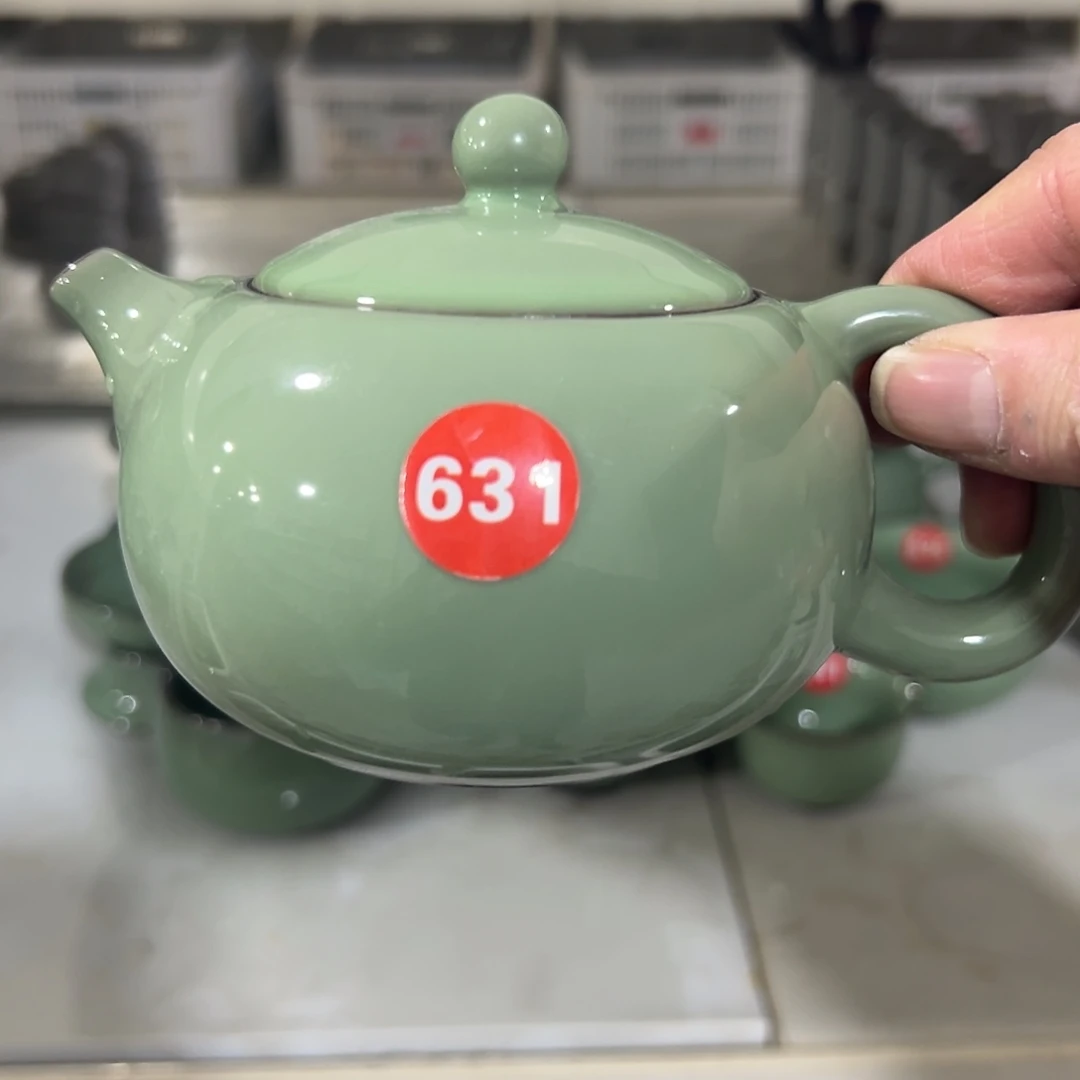 微瑕陶瓷茶壶茶杯家用