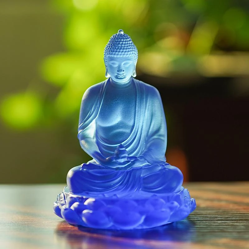 药师佛琉璃佛像摆件居家客厅佛堂供奉用品药师琉璃光如来工艺品