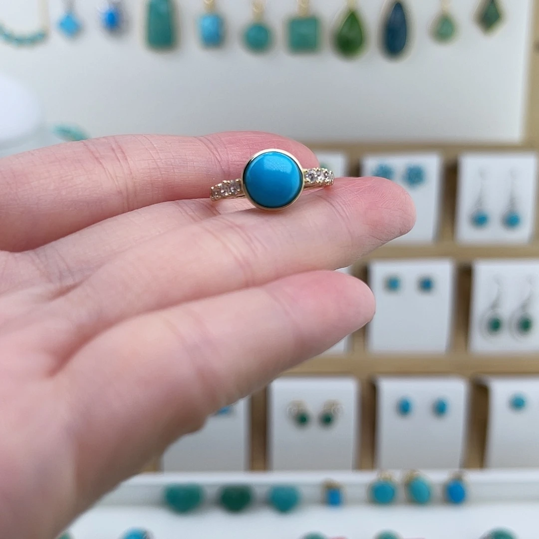 绿松石未镶嵌戒指