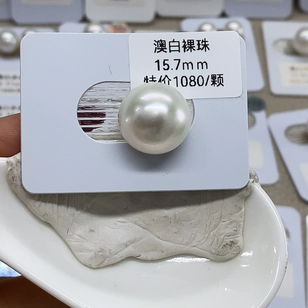 未镶嵌澳白馒头15.7海水珍珠