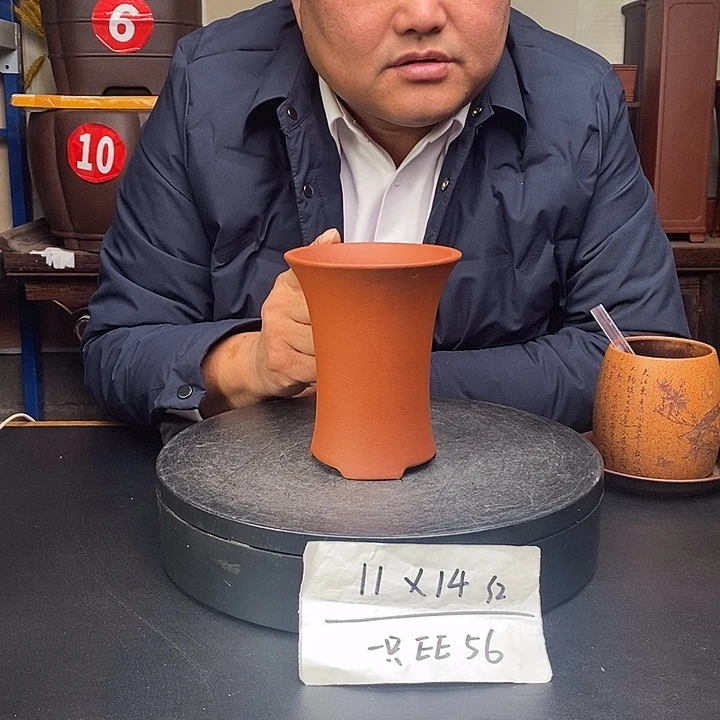 紫砂花盆货号一只EE56