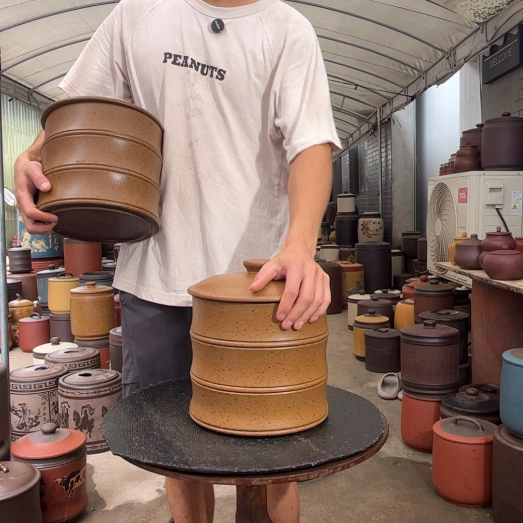 紫砂茶叶罐8 饼茶叶罐