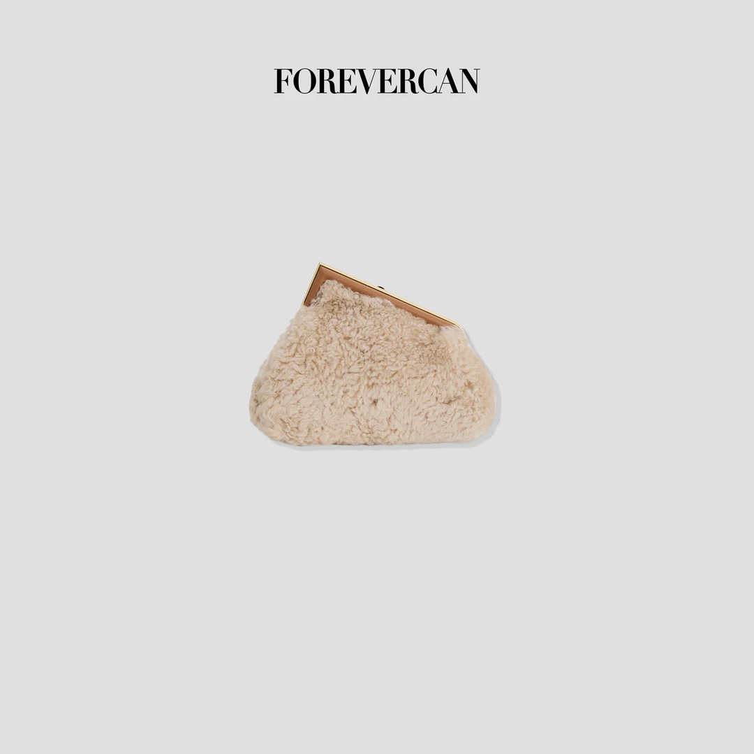 FOREVERCAN【新品彩蛋】牛皮+羊毛毛包包 SS25165