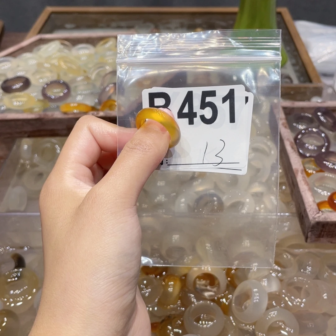 玛瑙/玉髓未镶嵌戒指451