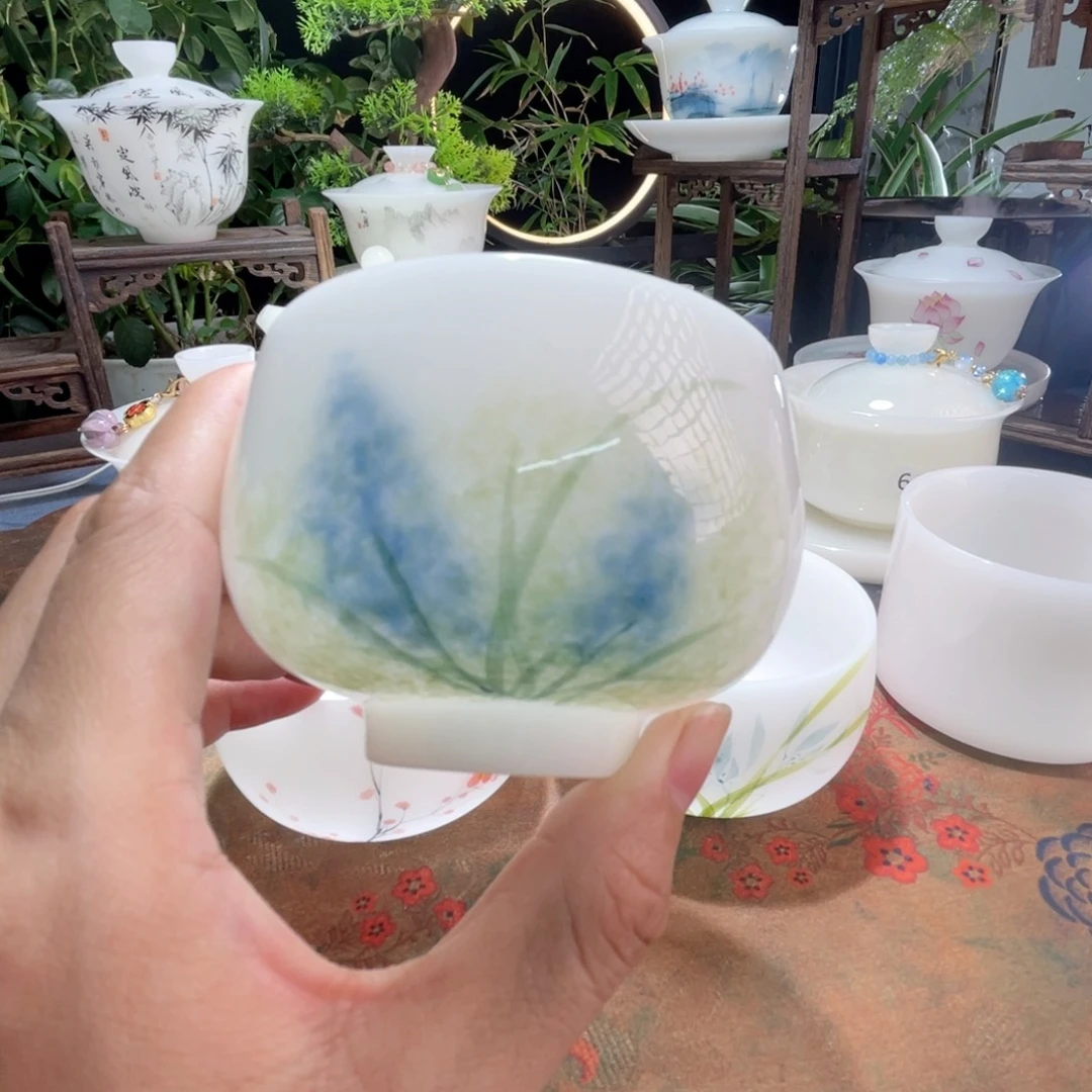 璞手绘蒲公英压手杯
