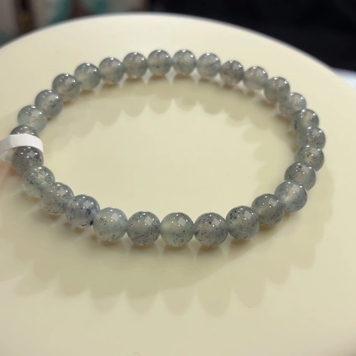 翡翠未镶嵌手链冰胶水墨丹青卡6.2
