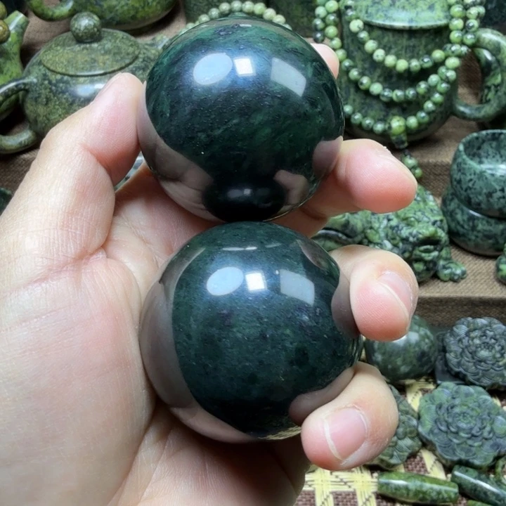 蛇纹石玉未镶嵌药王石能量养生产品