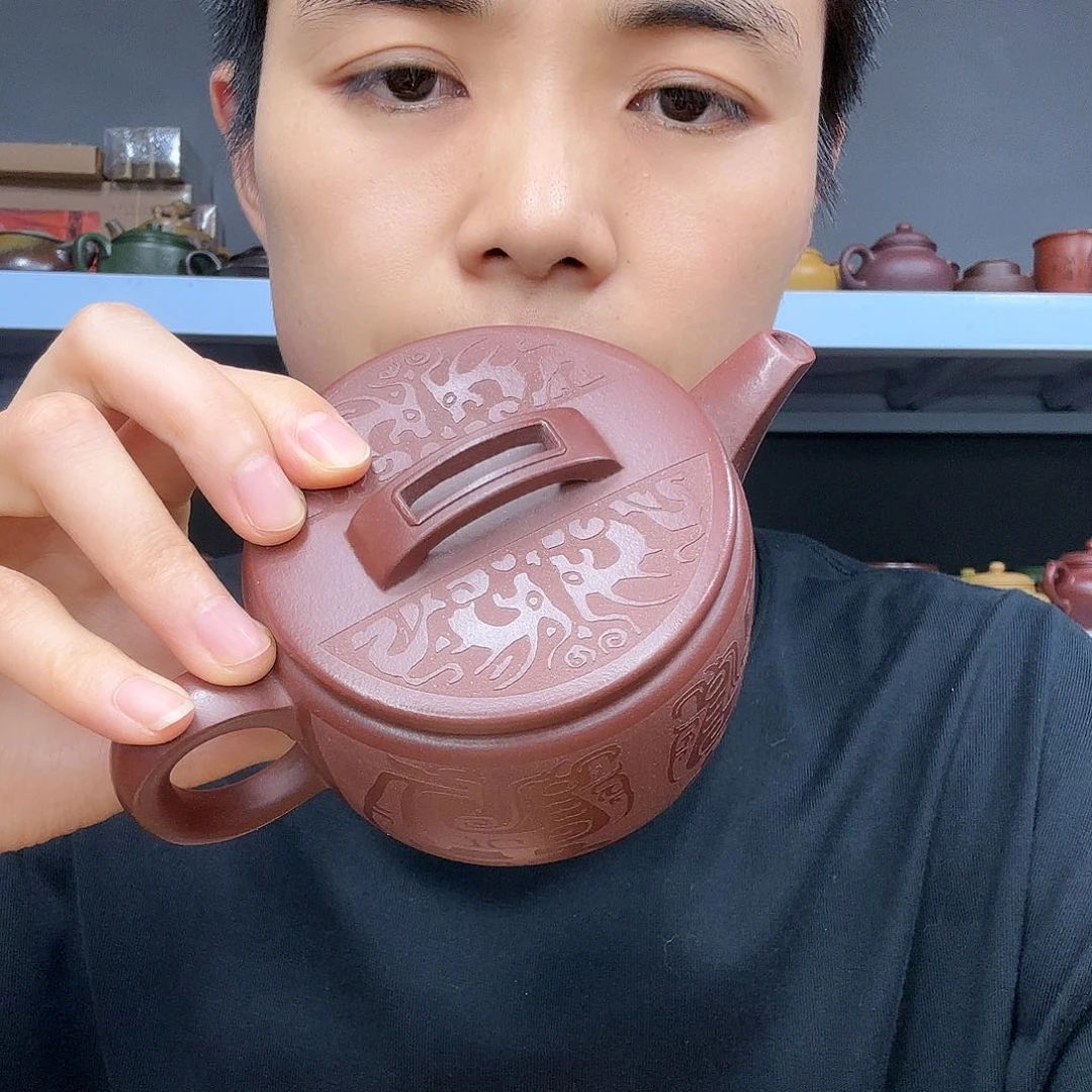 茶壶紫砂民间手艺人全手工制作