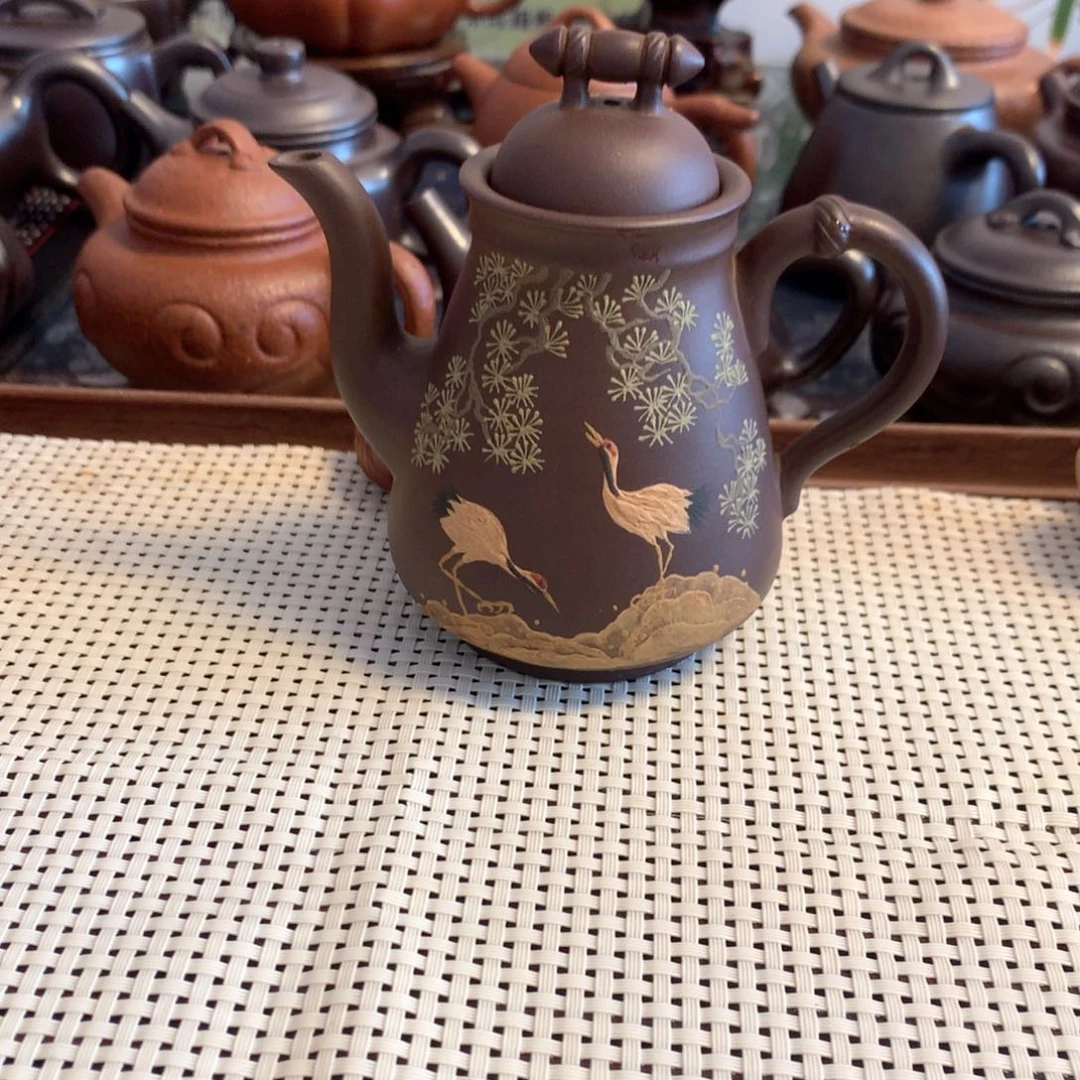 茶壶紫砂宜兴原矿紫泥200cc