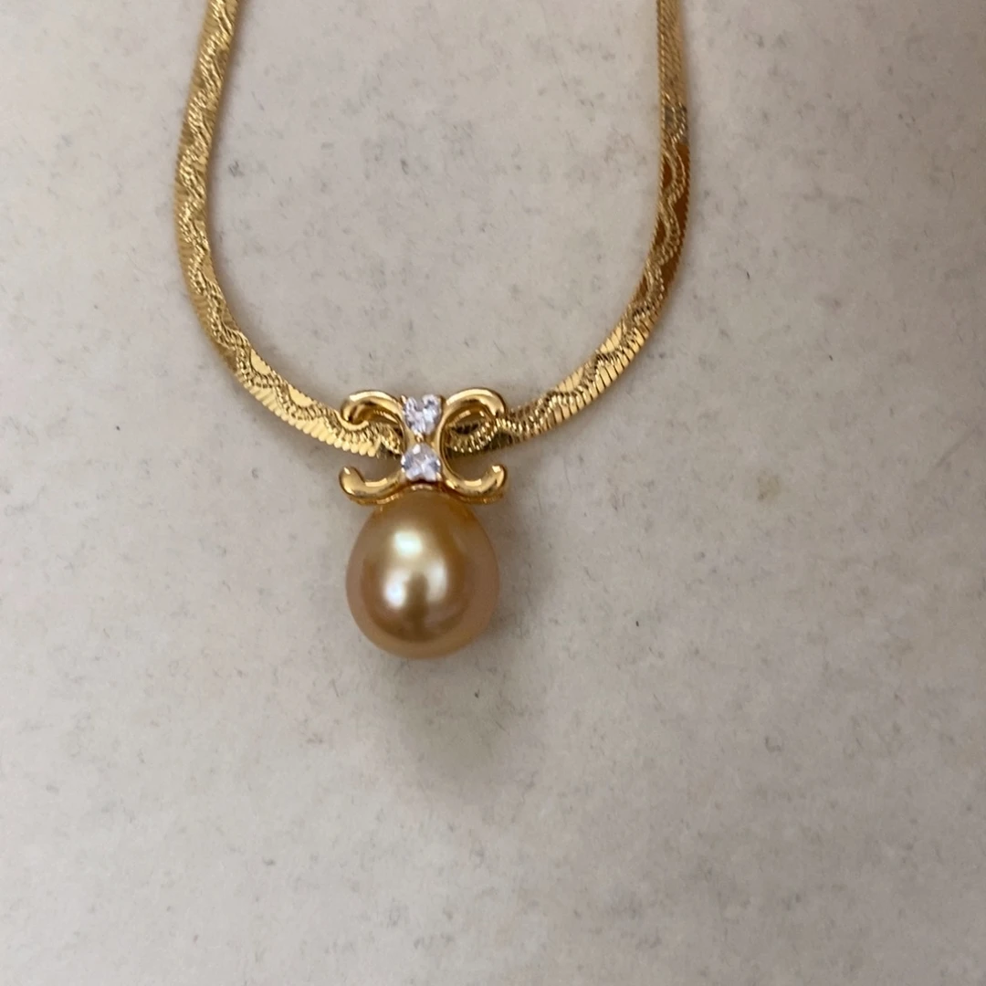 银S925镶嵌颈饰海水珍珠