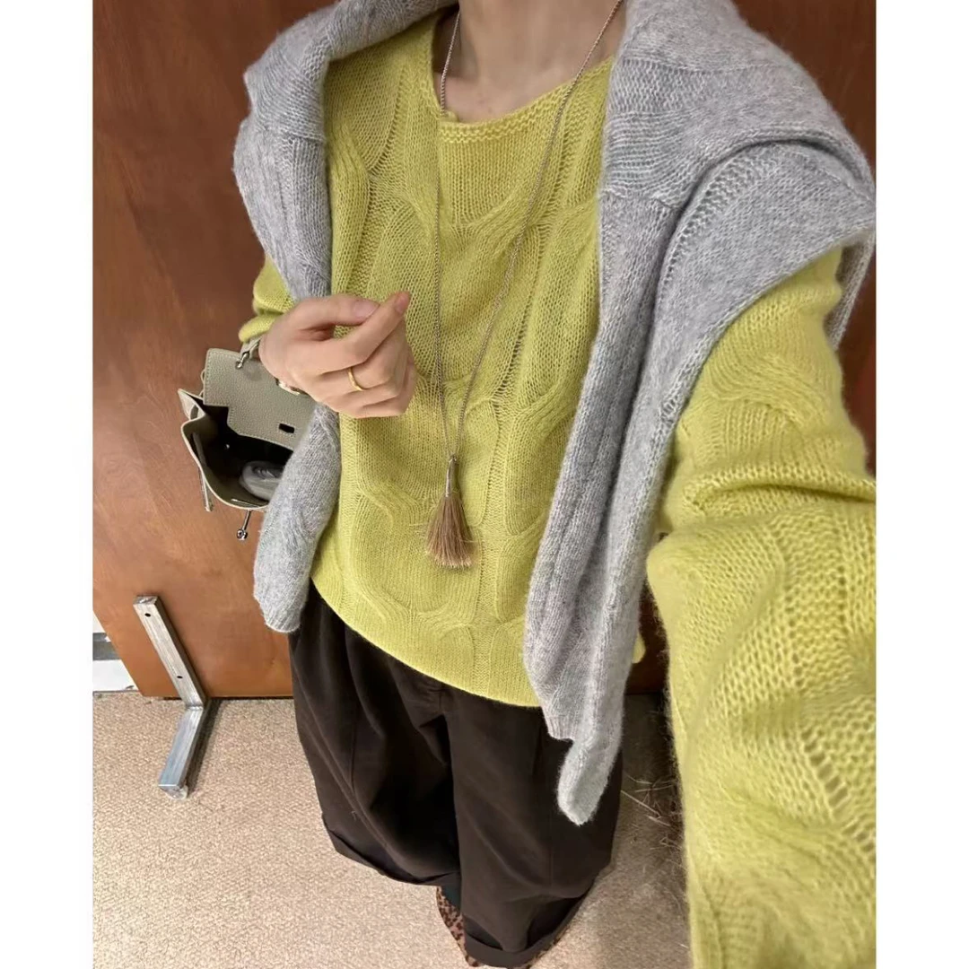 外套集合常规款针织女不褪色毛针织衫ins网红设计感百搭600系列
