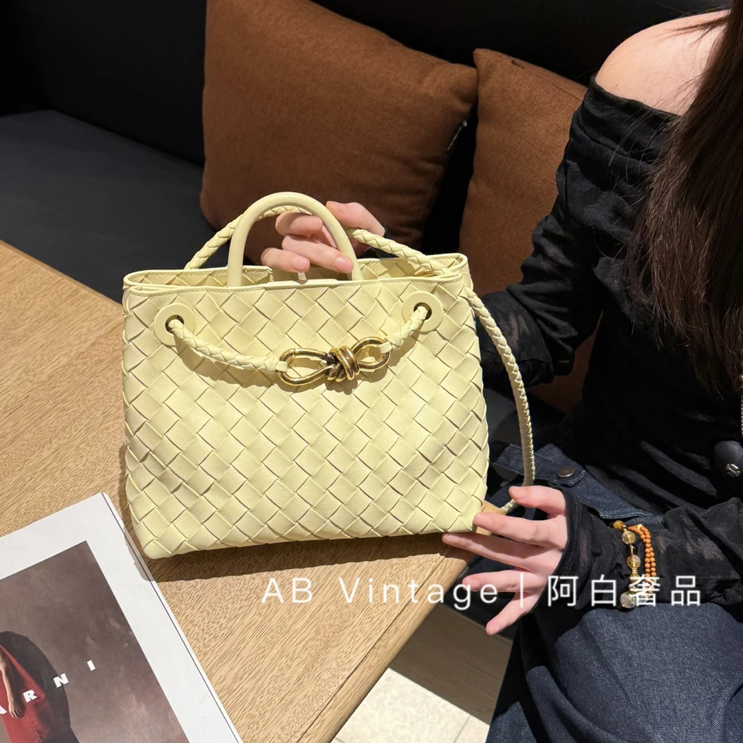 95新 BOTTEGA VENETA/葆蝶家 阿白奢品/BV andiamo 小鸡黄托特包