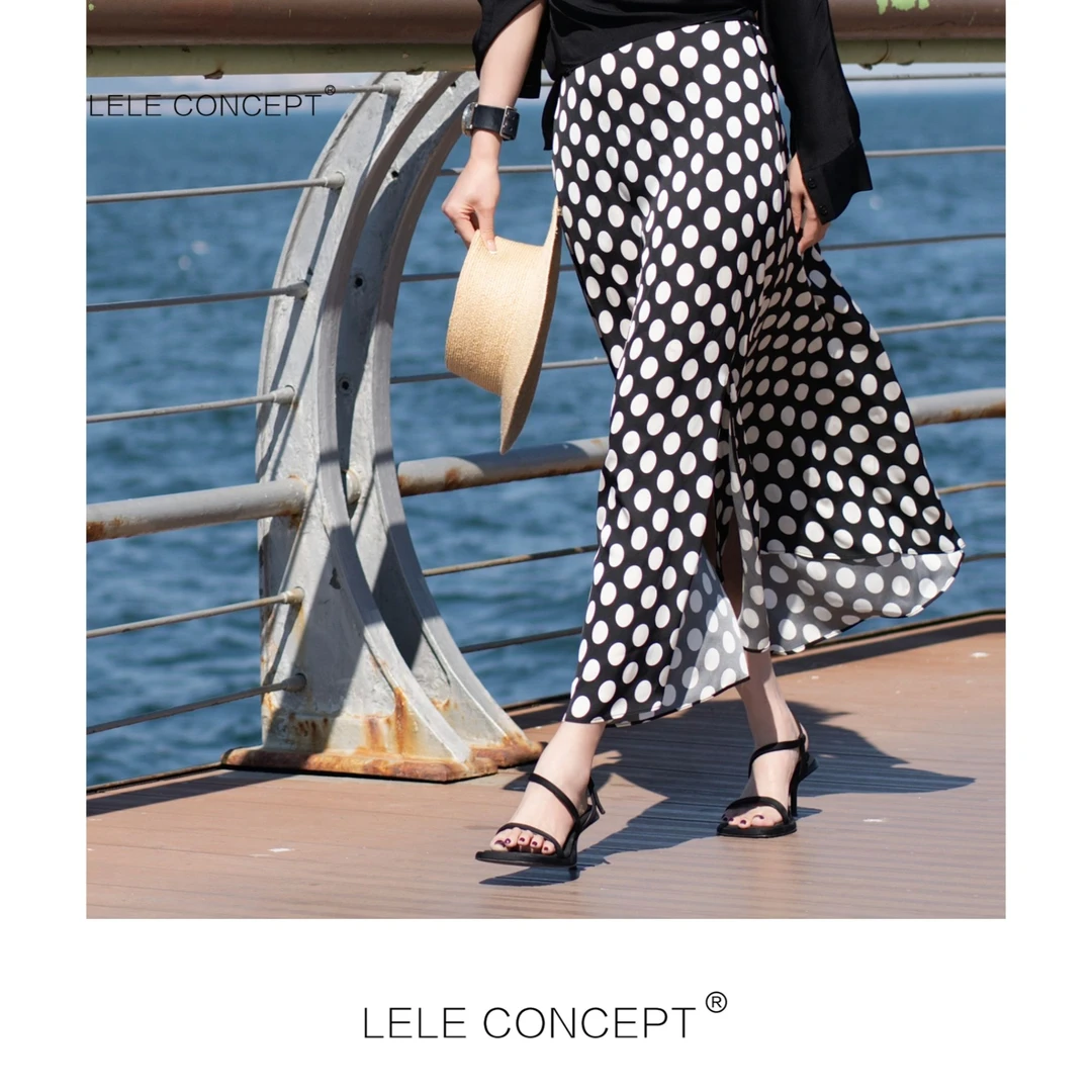 LELE CONCEPT丨【如一】都市轻奢设计款波点半身裙Q0626