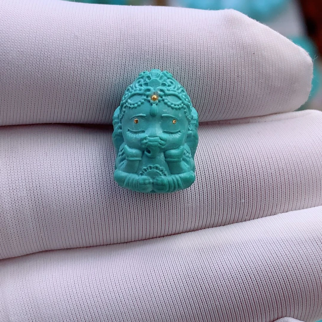 绿松石未镶嵌挂件