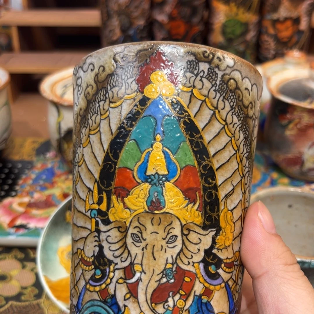 手工制作象神可乐杯