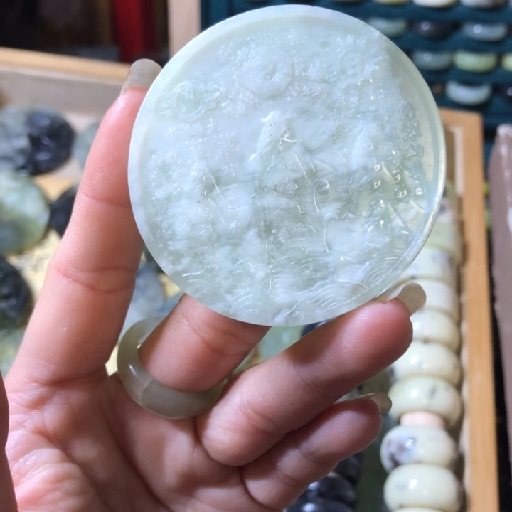 岫玉未镶嵌岫玉戒圈