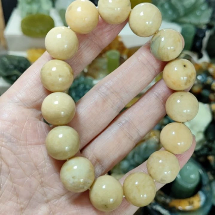 未镶嵌岫玉手串手串