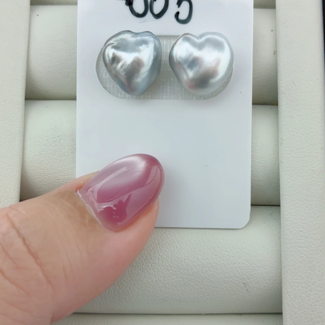 海水珍珠裸珠海水珍珠大溪地铂金灰keshi裸珠