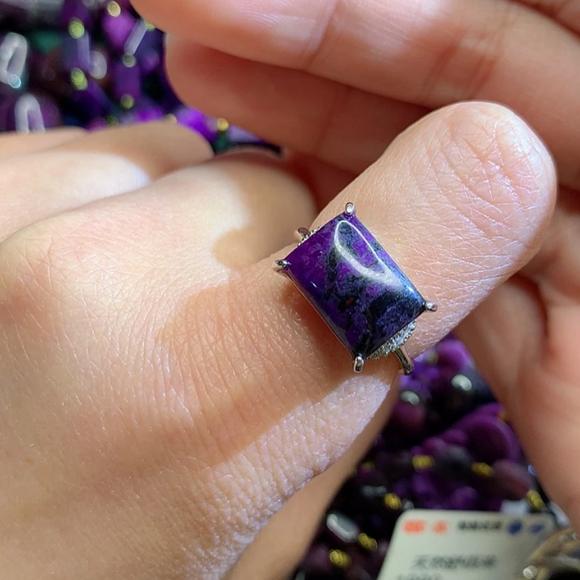 【闪购商品】苏纪石（舒俱来）戒指银S925镶嵌归*一