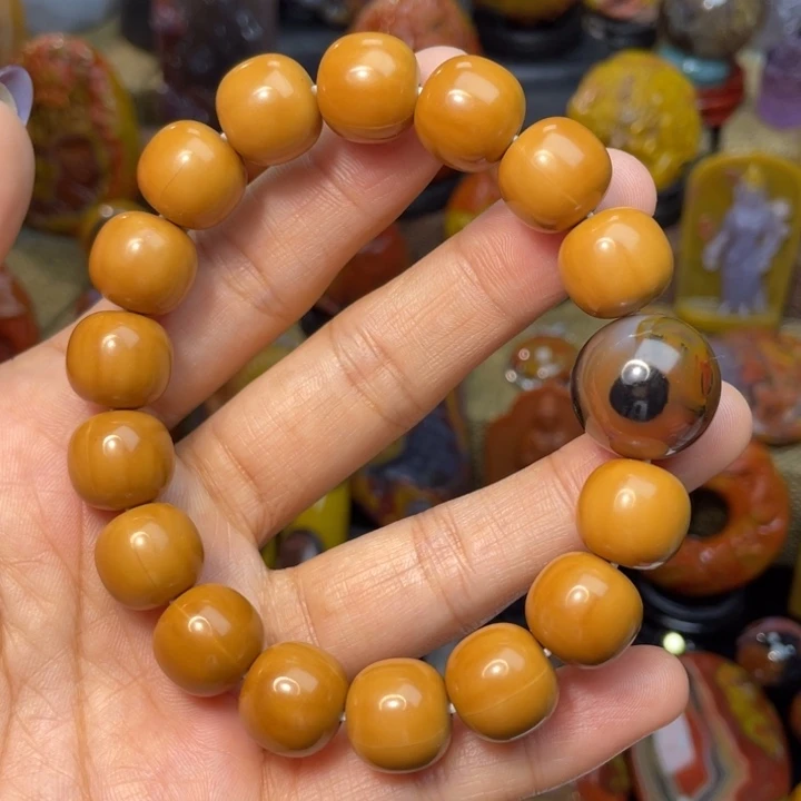 玛瑙/玉髓未镶嵌珠宝奇石品质猴头天眼顶珠268