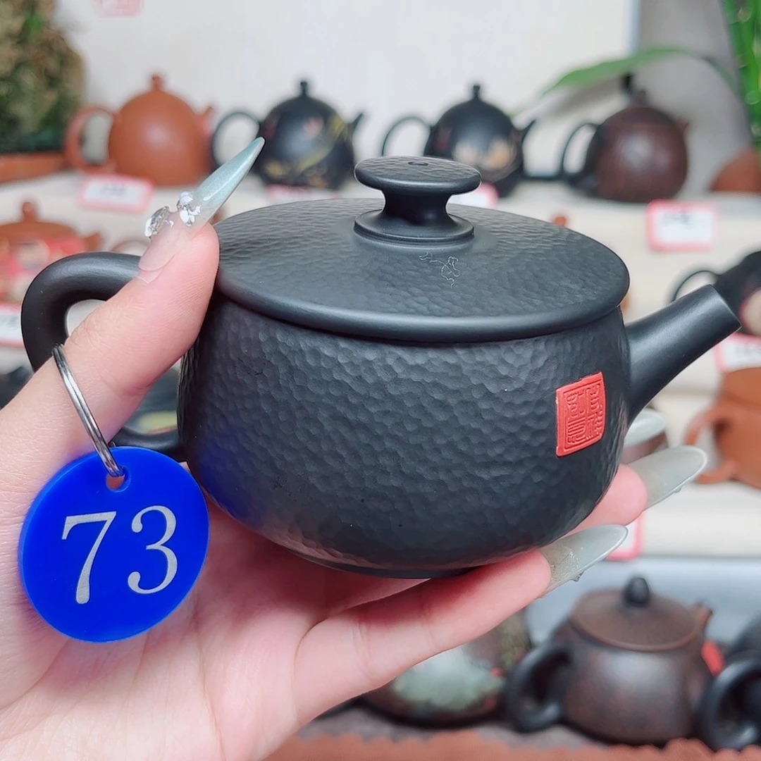 180毫升纯手工锤纹大口石瓢壶