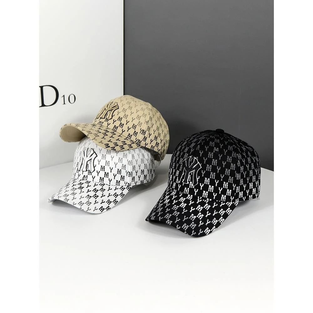 街头迷彩帽子男韩版鸭舌帽女潮棒球帽百搭字母刺绣运动帽显脸小