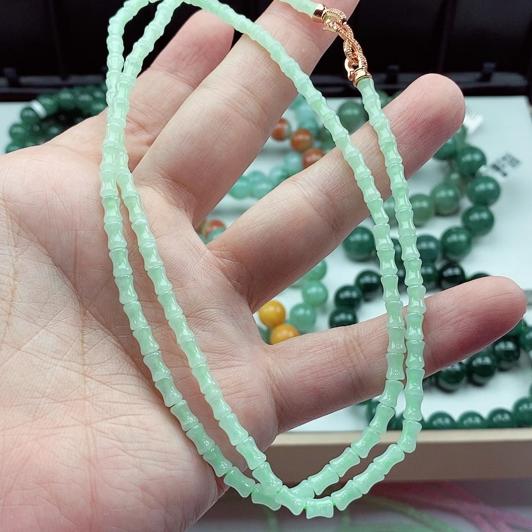 翡翠未镶嵌毛衣链