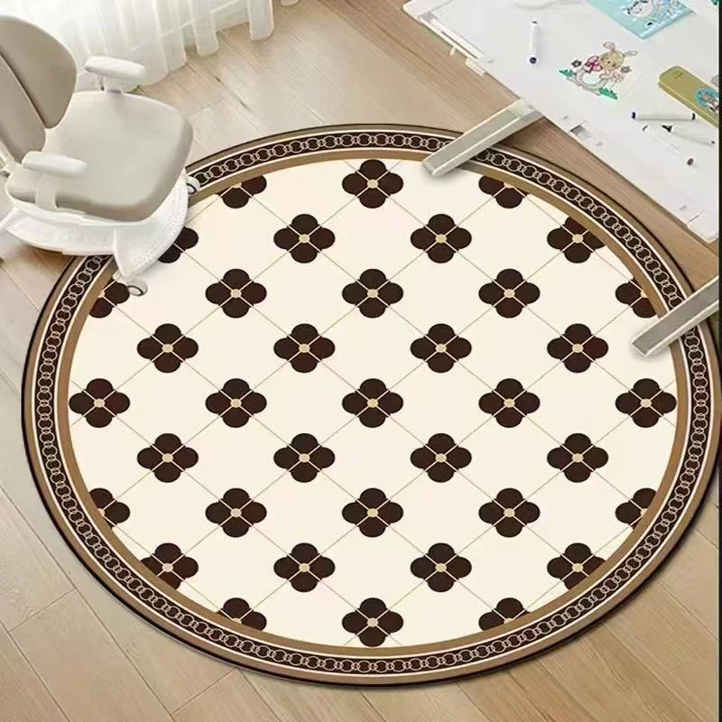 Q160-100*100硅藻泥圆形吸水速干地毯地垫耐脏易打理