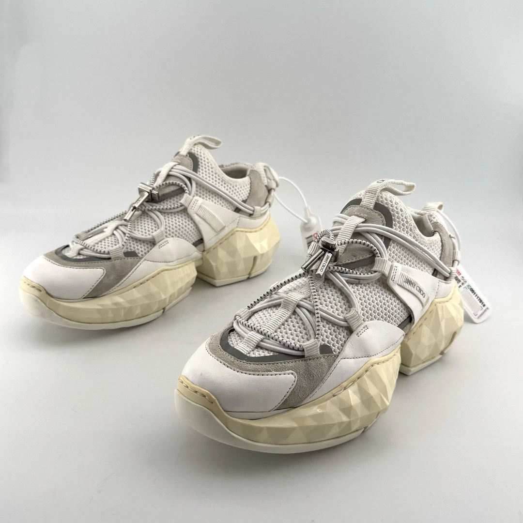 99新 JIMMY CHOO/吉米周  36码 钻石底老爹鞋 D8440
