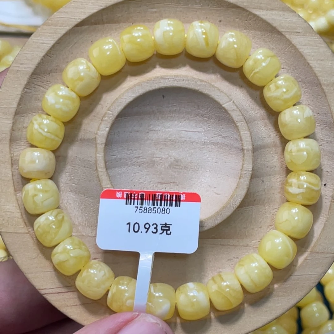 琥珀手链未镶嵌暖****r蜜蜡