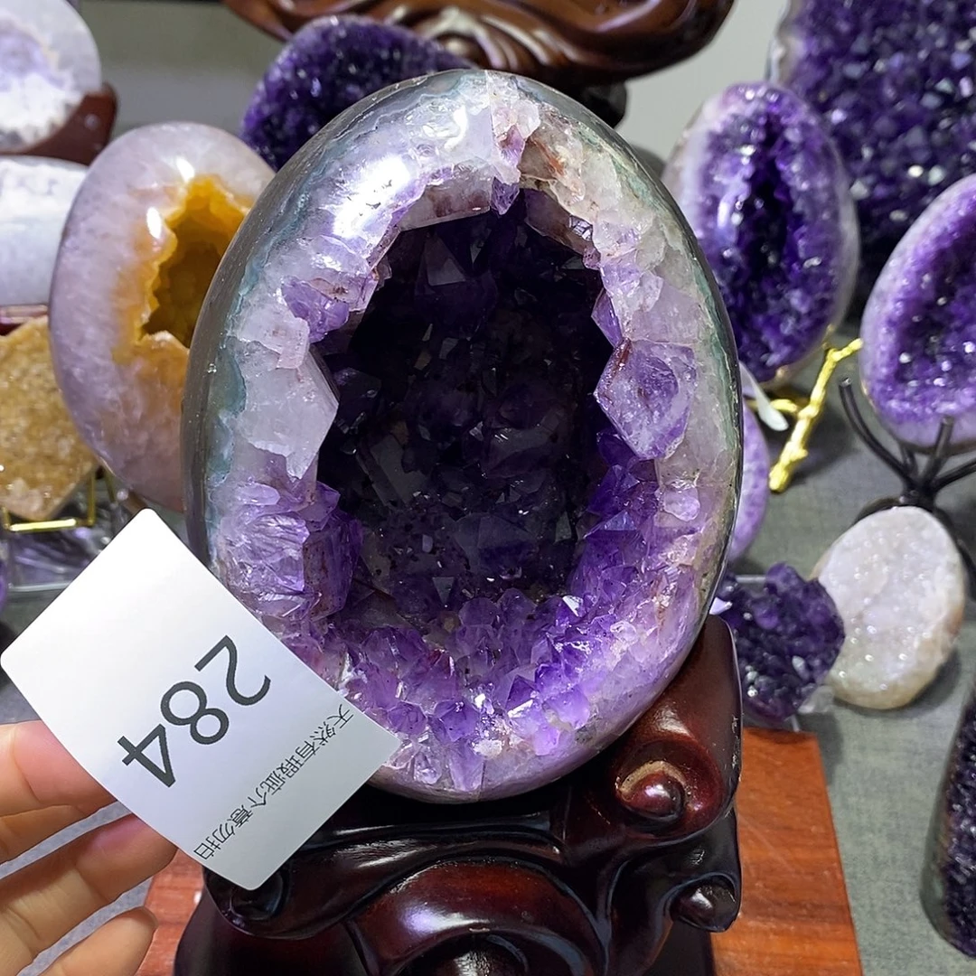 紫晶珠宝半成品未镶嵌