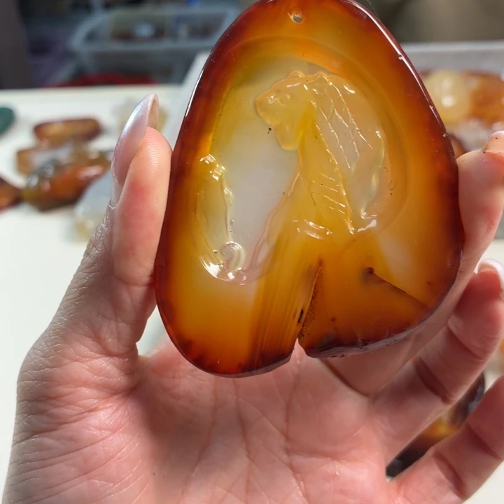 玛瑙/玉髓未镶嵌吊坠(不含链)