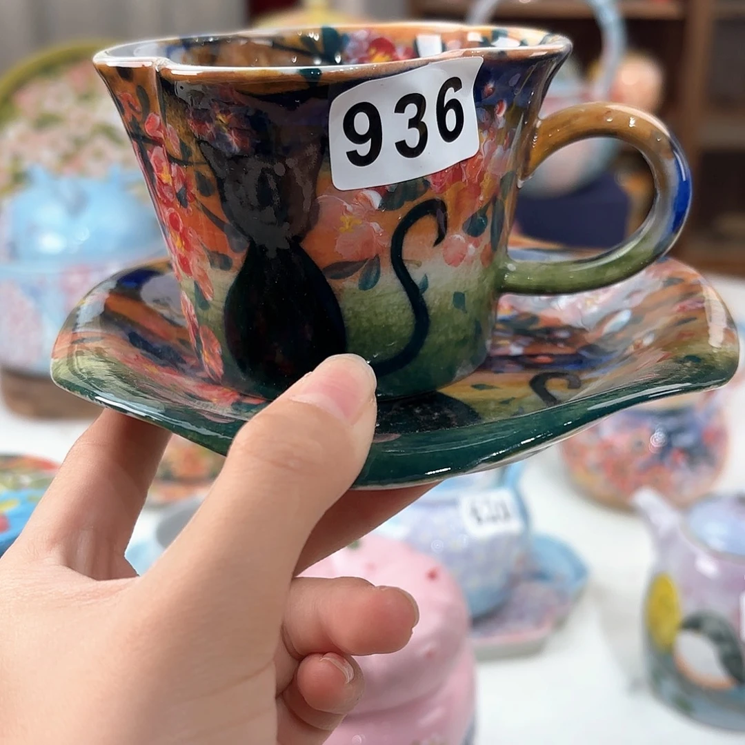 景德镇手绘高温釉下彩陶瓷茶具