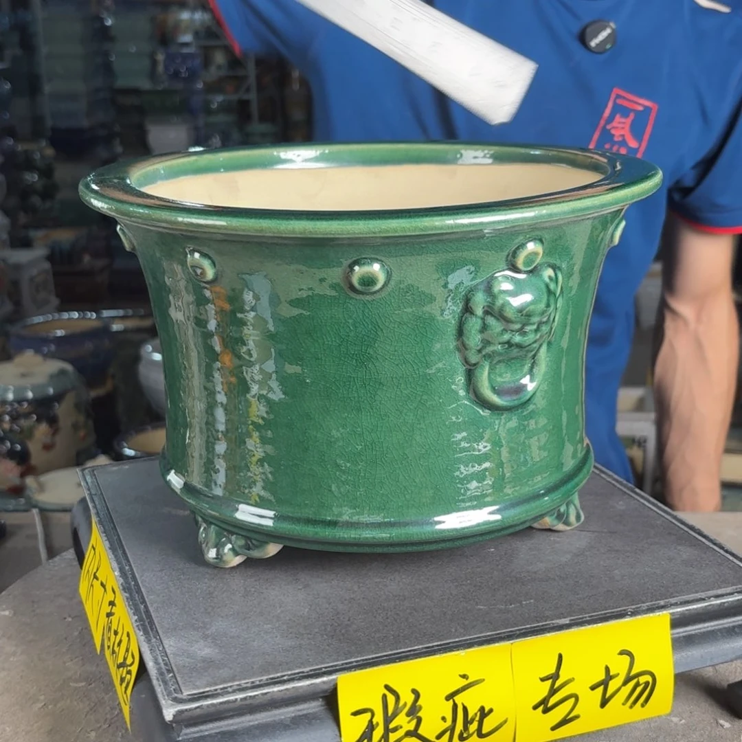 一风堂石湾花盆 内24*16微瑕气孔527