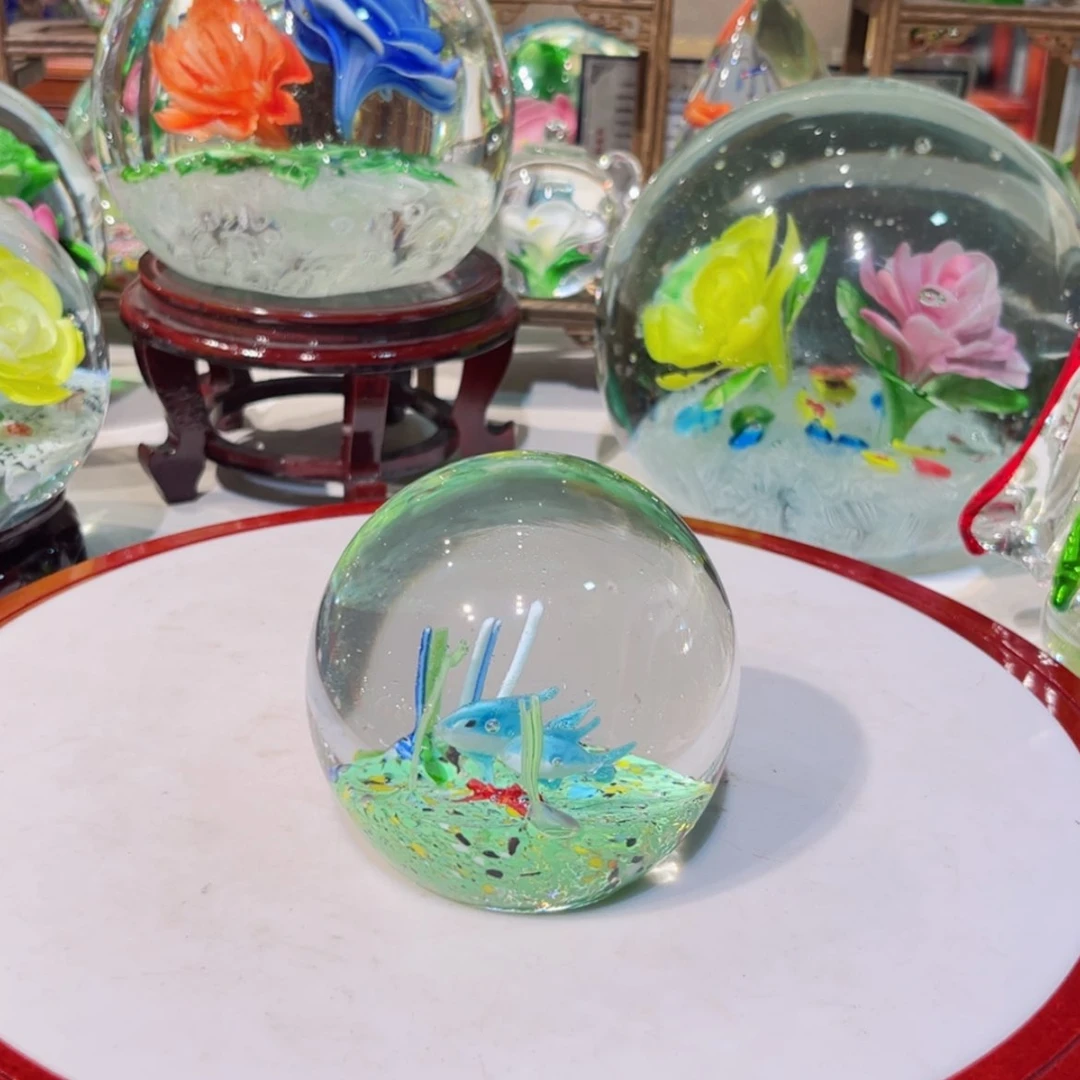 【闪购商品】琉璃手工艺品纯手工瑕疵炸裂