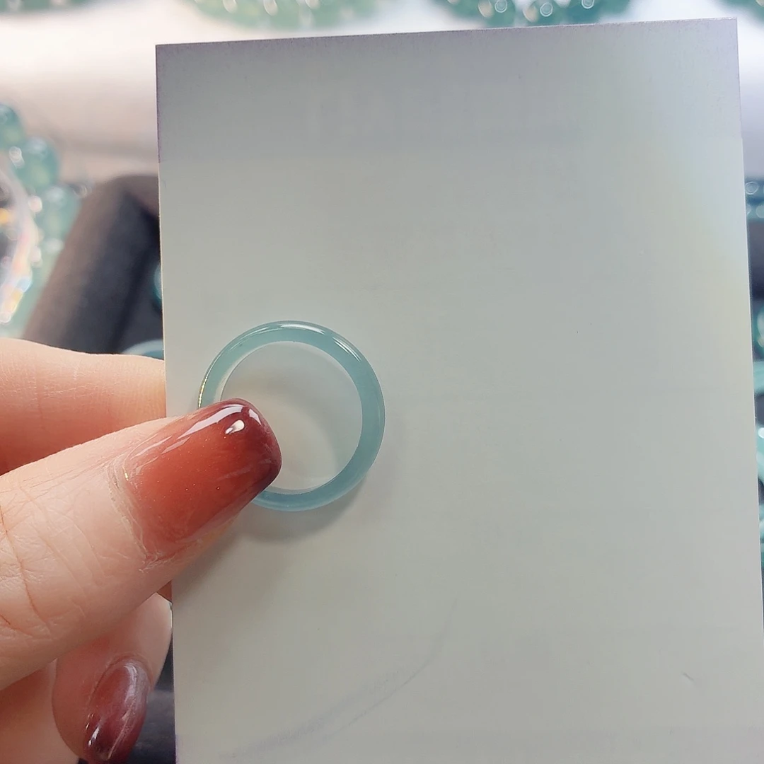 翡翠未镶嵌戒指13圈口