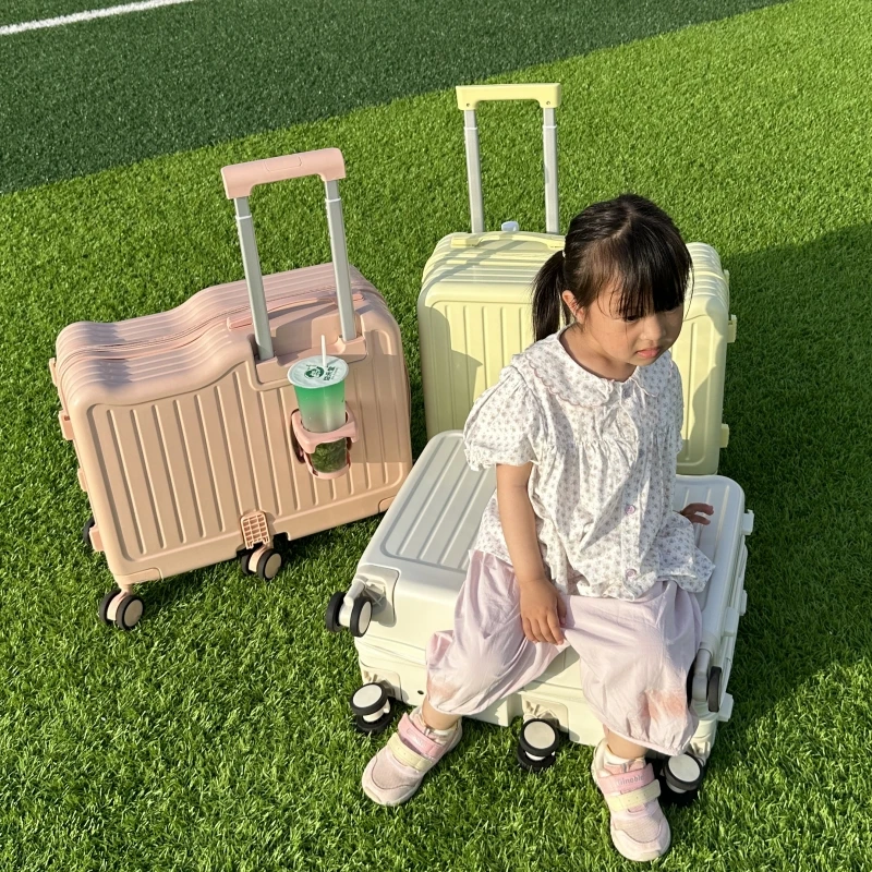 可骑坐儿童行李箱女22寸拉杆箱男24登机箱20寸结实耐用密码旅行箱