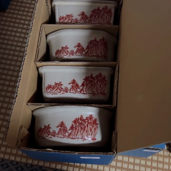 红陶新*兰文山赤绘4枚组