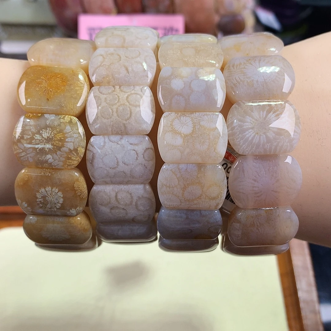 硅化珊瑚（珊瑚玉）未镶嵌吊坠(赠链)5号手排200一个