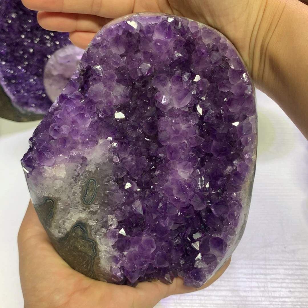 紫晶摆件未镶嵌水晶