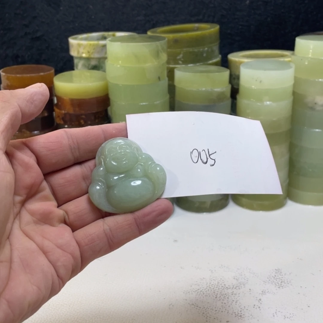 【闪购商品】蛇纹石玉珠宝半成品未镶嵌吹****】