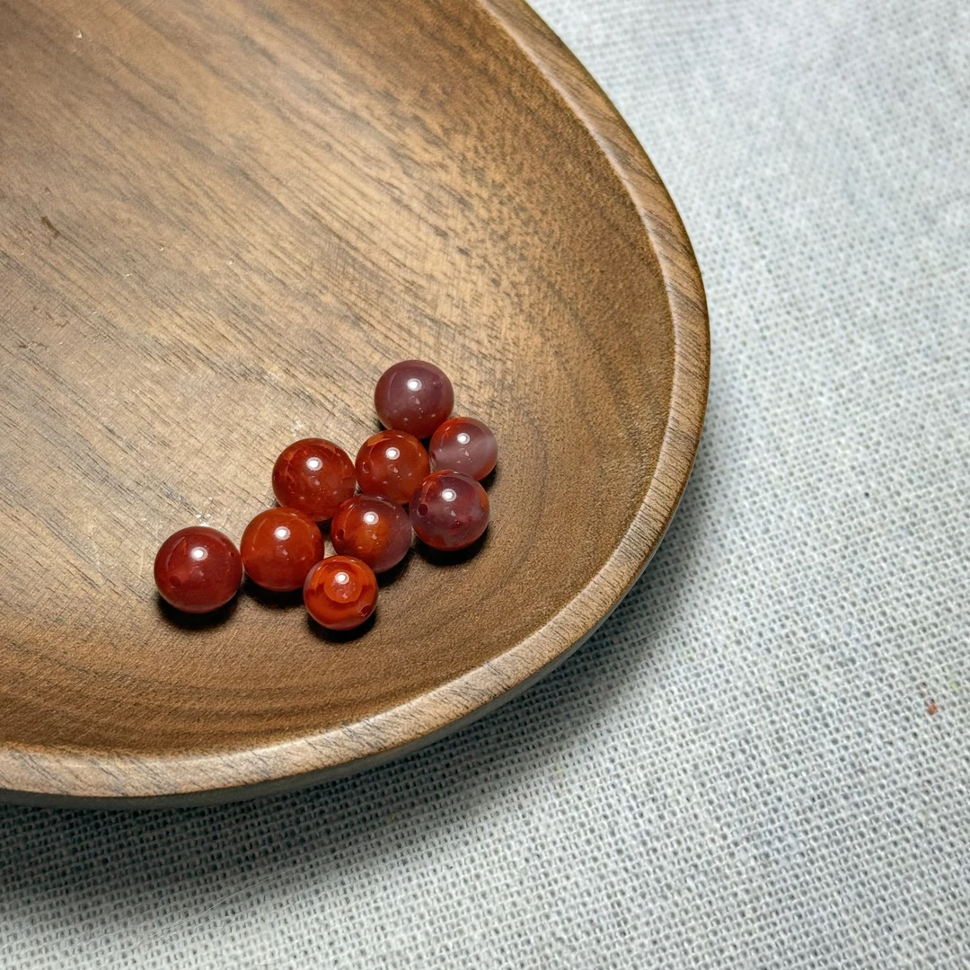 大魔王李栋 南红单珠 2510 - 8.0mm 单珠  多样性发其一
