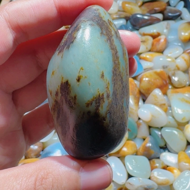 和田玉未镶嵌挂件82克