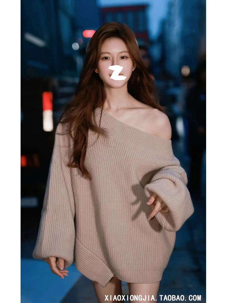 灰色毛衣女款爆款2025秋冬外出新款洋气衣服女装慵懒风针织衫上衣