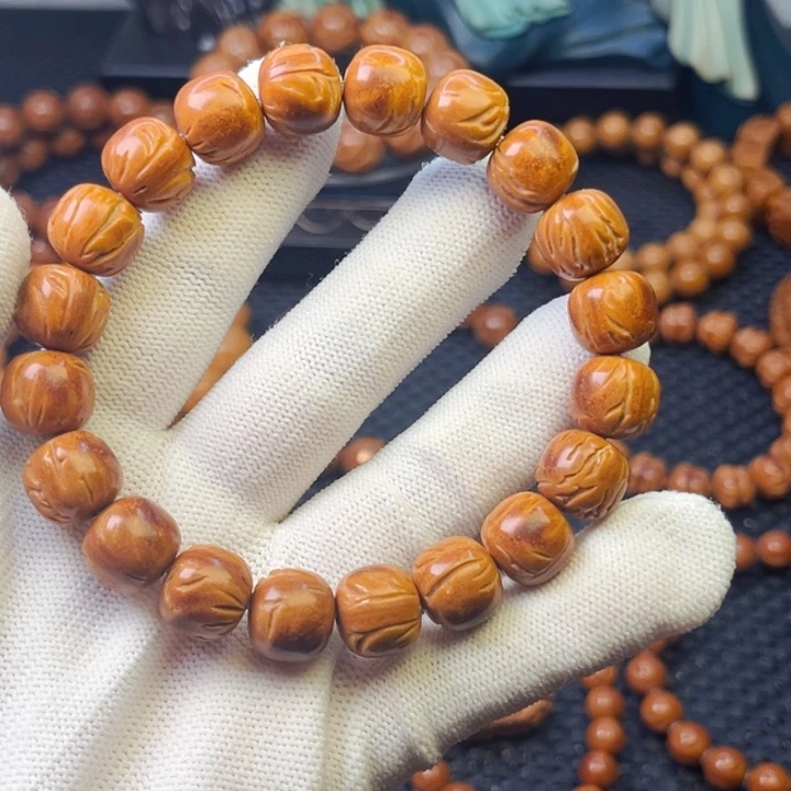桃核手串 12尺龙纹老型「二等」不退不换