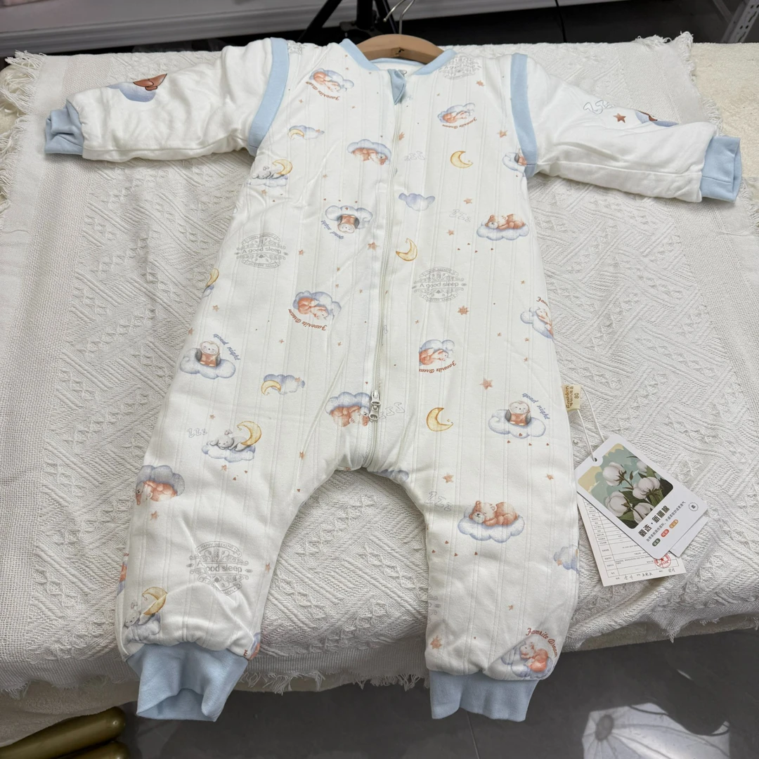 （衣标车错不用看衣标）睡袋冬季纯棉分腿(适合宝宝10-25度)