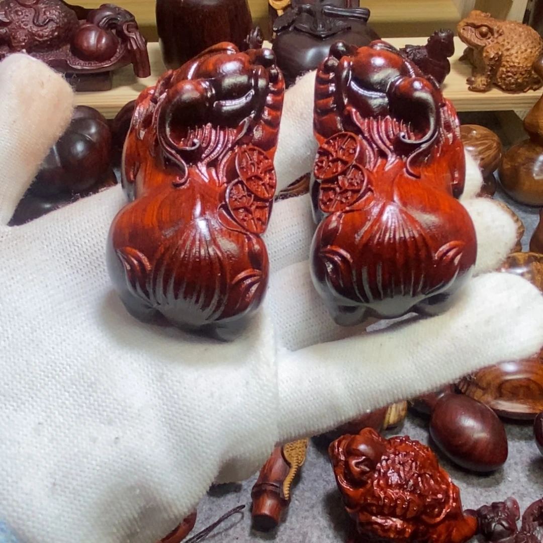 小叶紫檀手串/手链段光紫檀貔貅