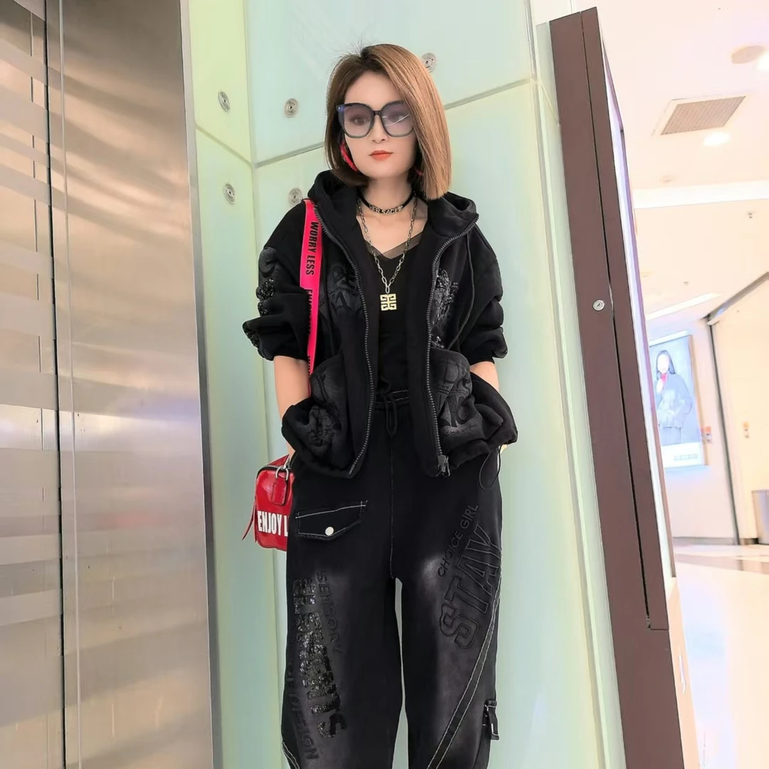 欧韩潮93一23加绒加厚外套