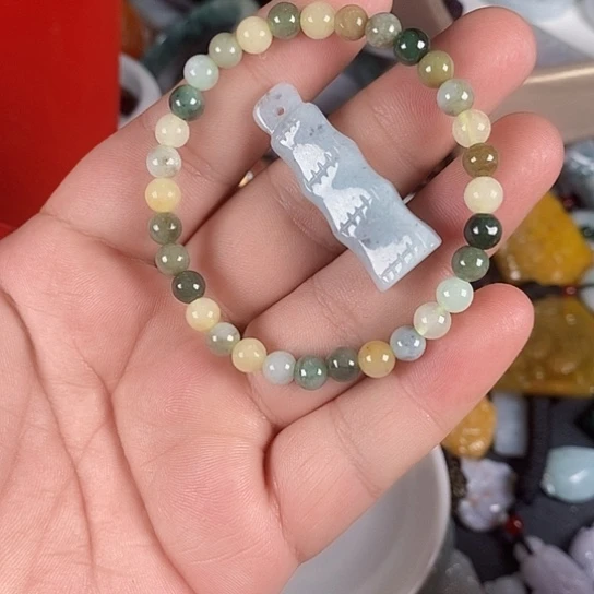 翡翠未镶嵌颈饰天然翡翠拍一发2